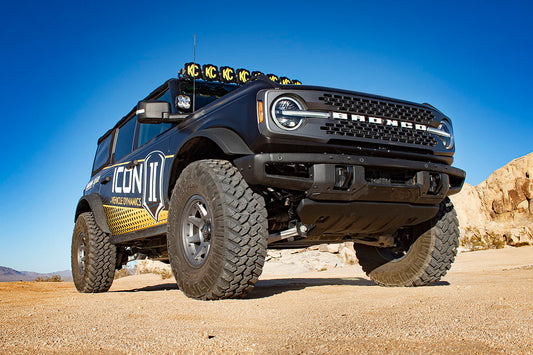 2021-2023 Ford Bronco Non-Sasquatch 3-4 Inch Lift Stage 7 Suspension System CDCV Tubular Heavy Rate Rear Spring Icon Vehicle Dynamics