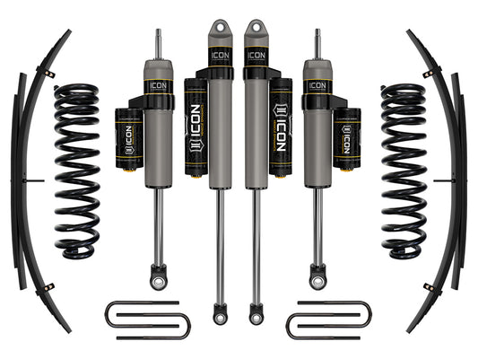 2017-2019 Ford F-250/F-350 4WD Diesel 2.5 Inch Lift Stage 2 Suspension System W/ Expansion Packs Icon Vehicle Dynamics