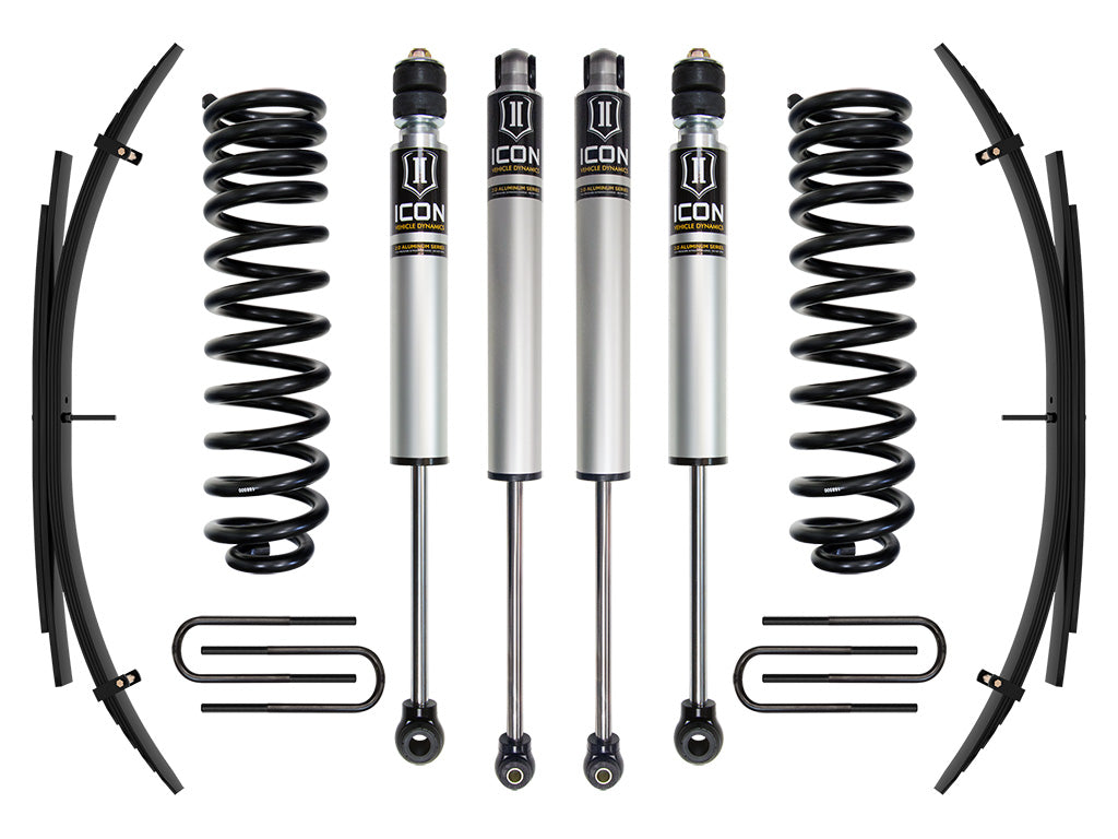 2011-2016 Ford F-250/F-350 Super Duty 4WD Diesel 2.5 Inch Lift Stage 1 Suspension System W/ Expansion Packs Icon Vehicle Dynamics