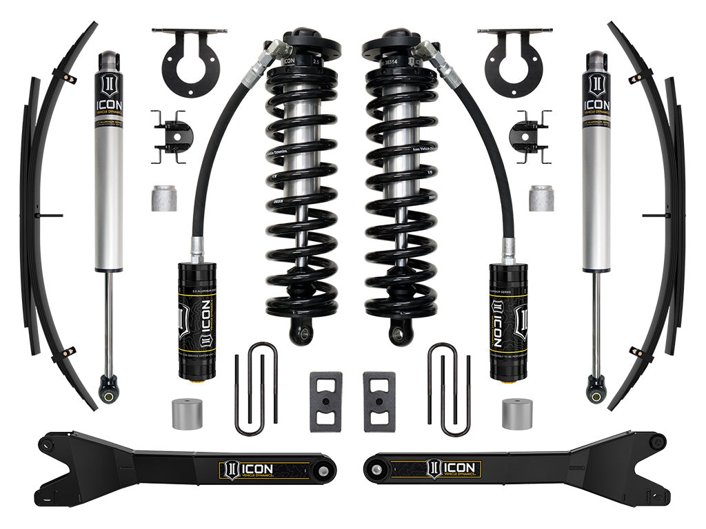 2023-2025 Ford F-250/F-350 Super Duty 4WD 2.5-3 Inch Lift Stage 1 Coilover Conversion System W/ Radius Arms & Expansion Packs Icon Vehicle Dynamics