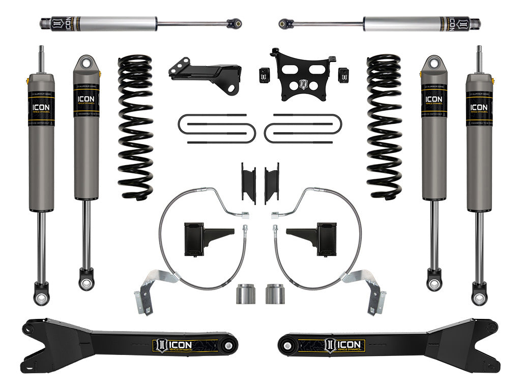 2023-2025 Ford F-250/F-350 Super Duty 4WD Diesel 4.5 Inch Lift Stage 3 Suspension System W/ Radius Arms Icon Vehicle Dynamics