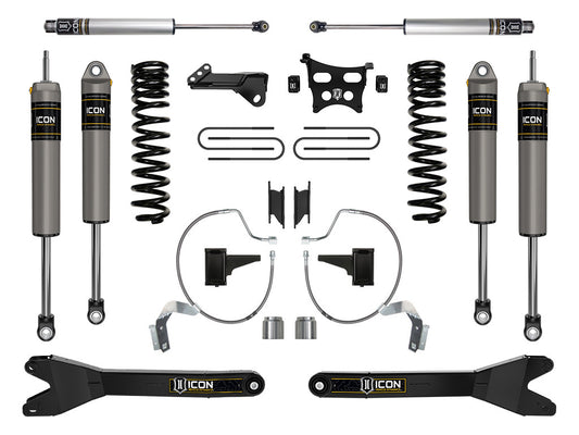 2023-2025 Ford F-250/F-350 Super Duty 4WD Diesel 4.5 Inch Lift Stage 3 Suspension System W/ Radius Arms Icon Vehicle Dynamics