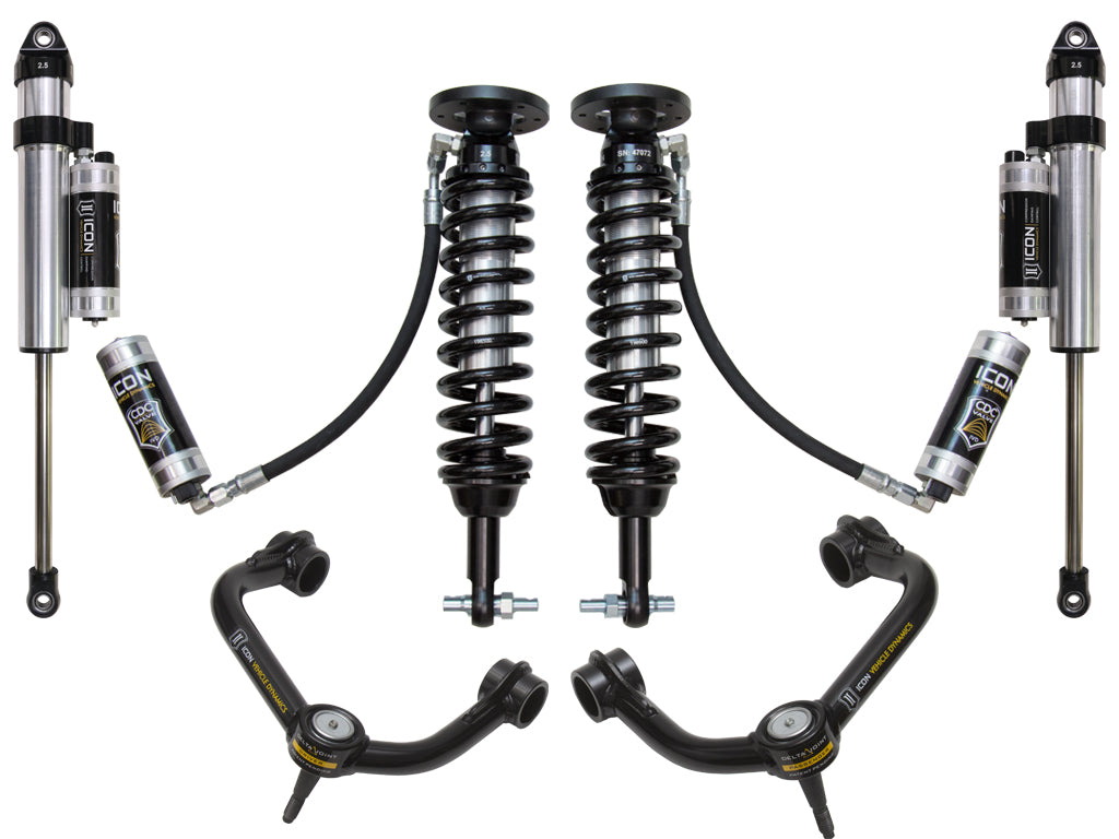 2015-2020 Ford F150 4WD 2-2.63 Inch Stage 5 Suspension System W Tubular UCA Icon Vehicle Dynamics