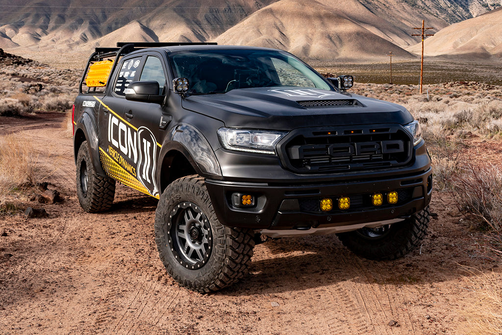 19-21 Ford Ranger 0-3.5 Inch Lift Stage 6 Susp System Tubular UCA Al Knuckle Icon Vehicle Dynamics