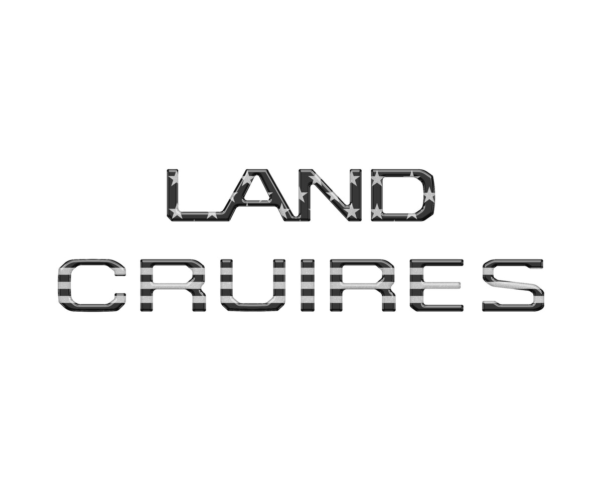 Rear Liftgate Letter Overlays Fits 2024-2027 Toyota Land Cruiser