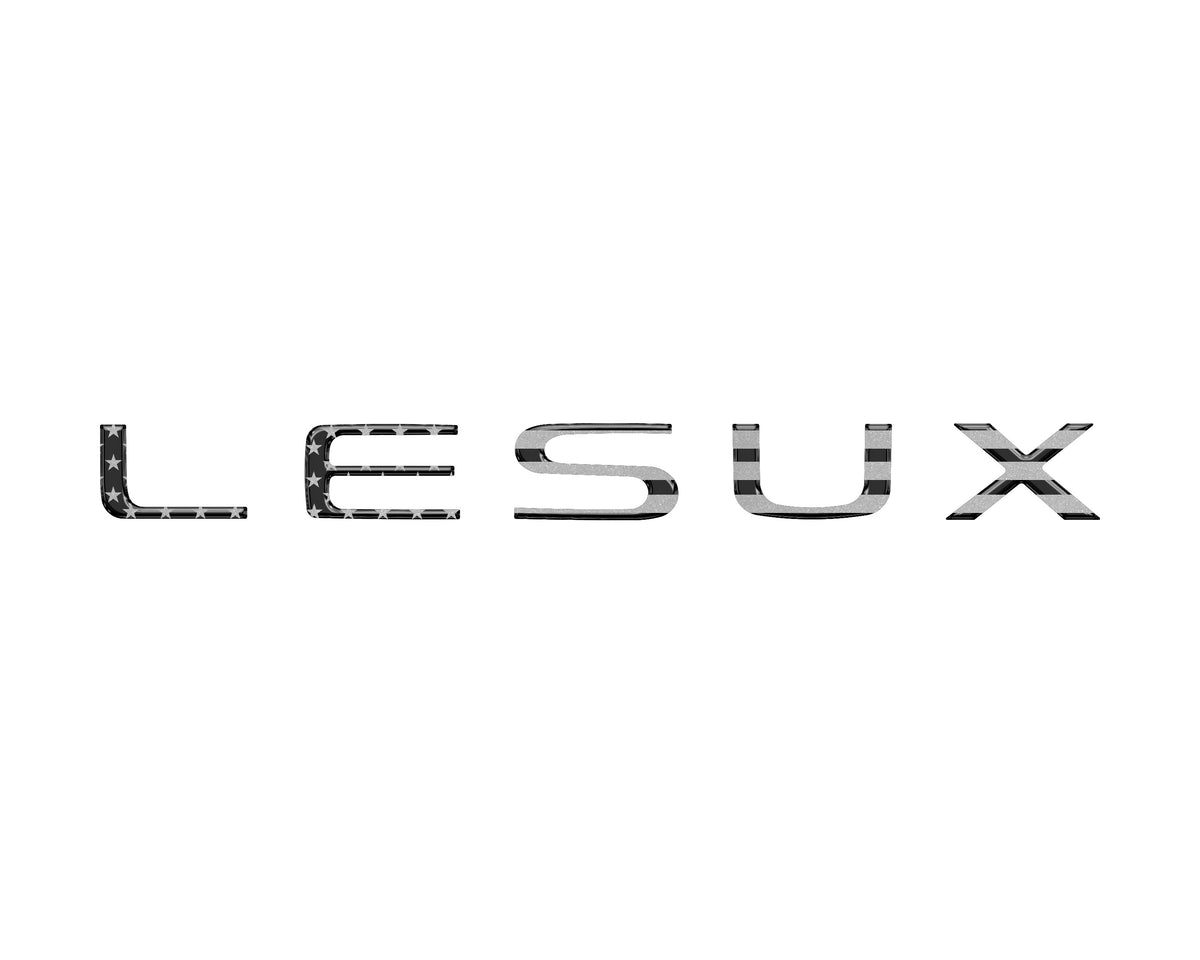 Liftgate Letter Overlays Fits 2024-2027 Lexus GX550