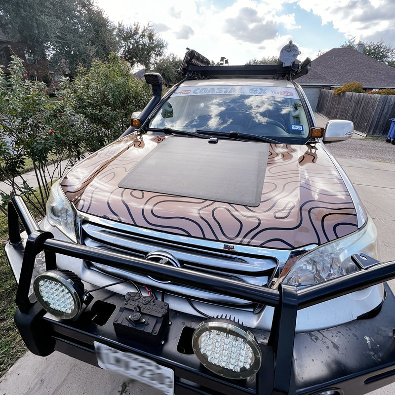 Lexus LX470 LX570 Lensun 100W Hood Flexible Solar Panel – Pacific