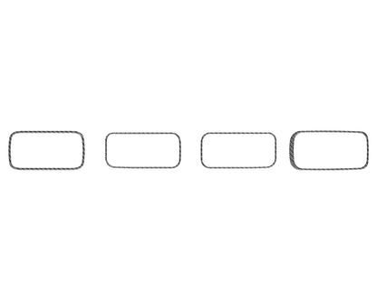 A/C Vent Accent Overlays Fits 2022-2024 Ford Maverick