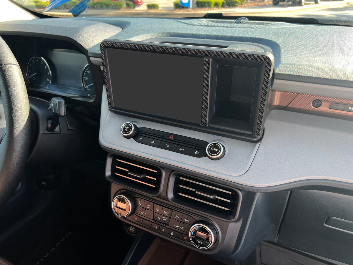 Center Display Screen Accent Overlays Fits 2022-2024 Ford Maverick