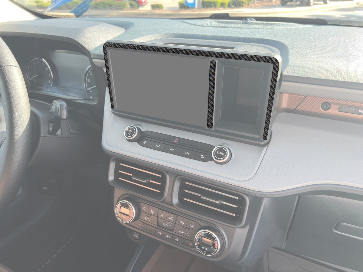 Center Display Screen Accent Overlays Fits 2022-2024 Ford Maverick