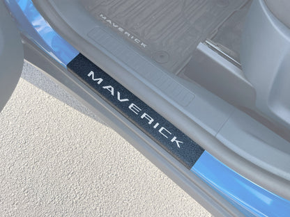 Textured Door Sill Protection Overlays Fits 2022-2027 Ford Maverick