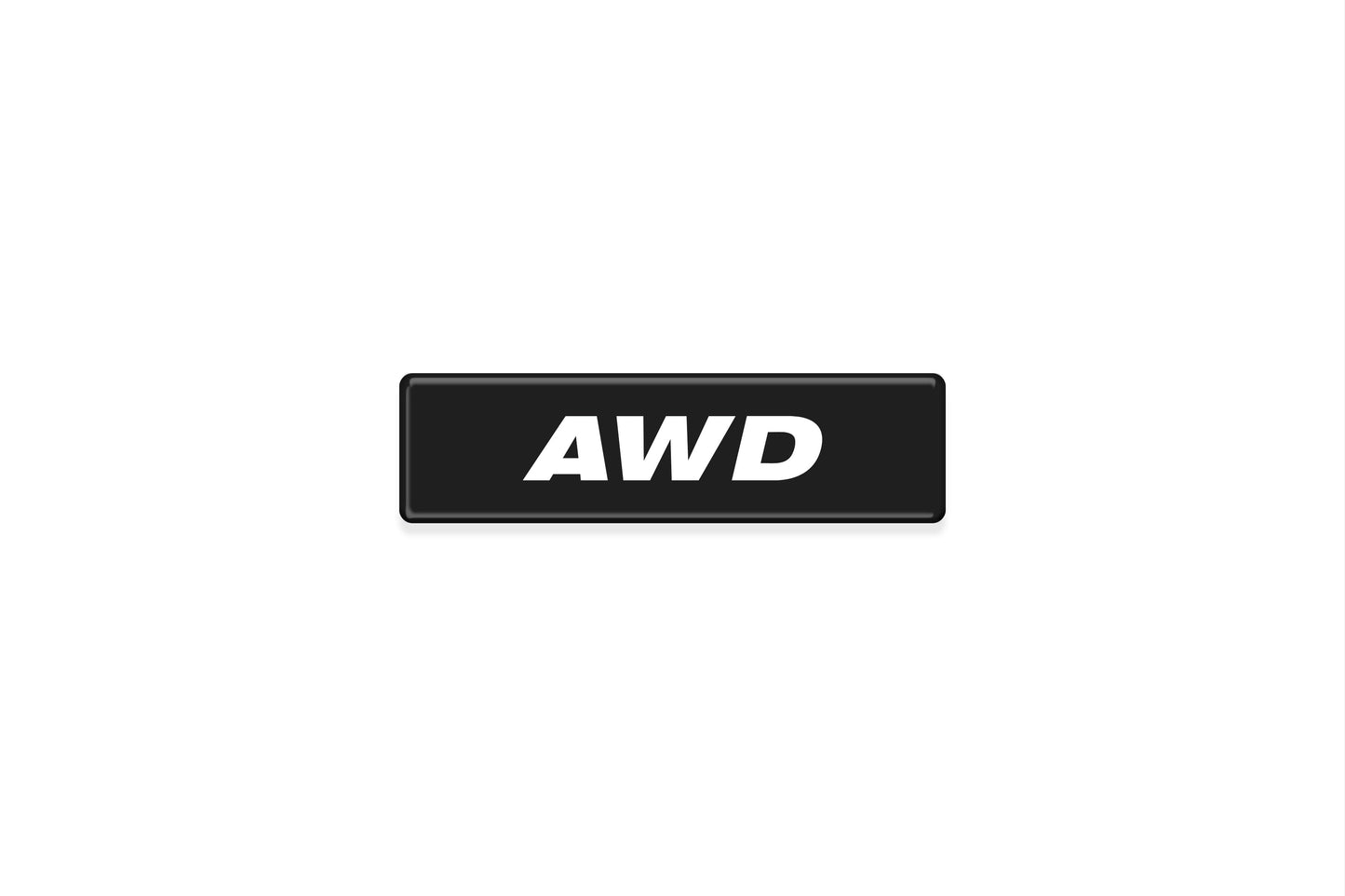 AWD and Hybrid Badge - Fits Any Flat Surface