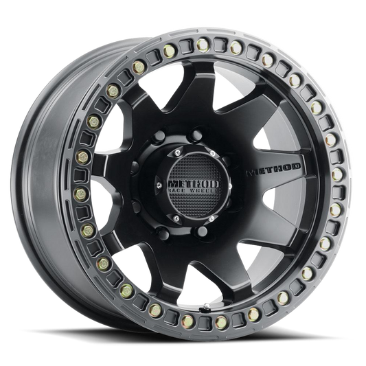 Aluminum Wheels 17x9 MR108 Bolt Pattern 8 On 165.1 Offset -44 Lip Size 0.63 Matte Black MB Method