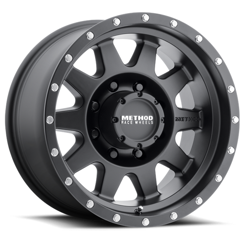 Aluminum Wheels 20x9 The Standard MR301 Bolt Pattern 8 On 170 Offset 18 Lip Size 3.7 Matte Black MB Method