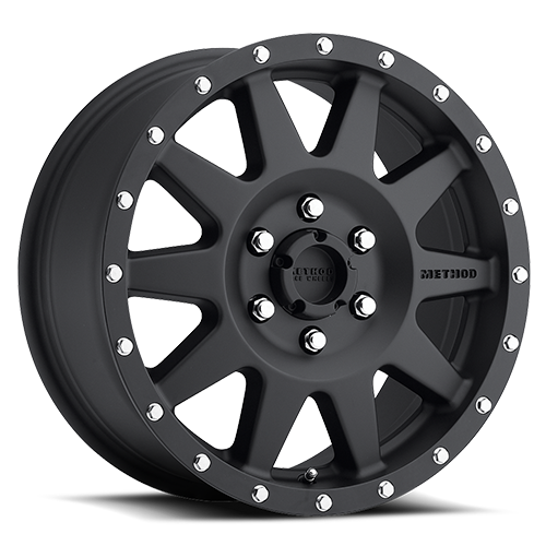 Aluminum Wheels 17x8.5 The Standard MR301 Bolt Pattern 6 On 135 Offset 0 Lip Size 2.76 Matte Black MB Method