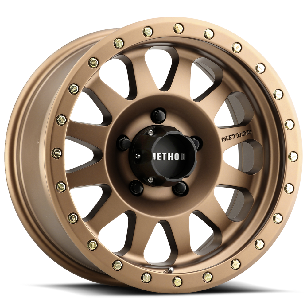 Aluminum Wheels 15x8 Double Standard MR304 Bolt Pattern 5 On 114.3 Offset -24 Lip Size 3.5 Method Bronze BRZ Method