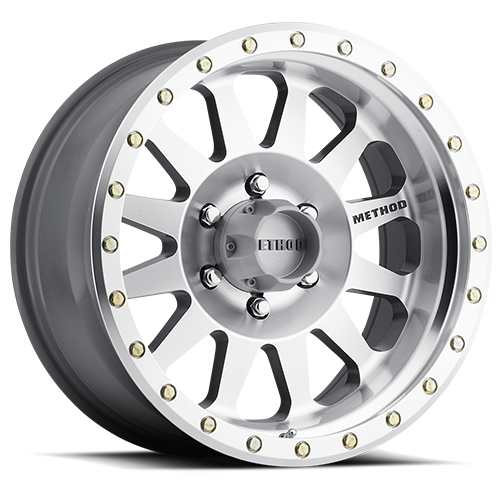 Aluminum Wheels 16x8 Double Standard MR304 Bolt Pattern 6 On 139.7 Offset 0 Lip Size 2.76 Machined SL Clear Coat Method
