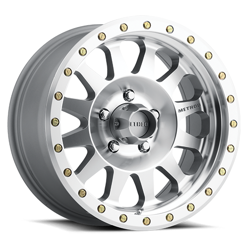 Aluminum Wheels 17x8.5 Double Standard MR304 Bolt Pattern 5 On 127 Offset 0 Lip Size 2.6 Machined SL Clear Coat Method