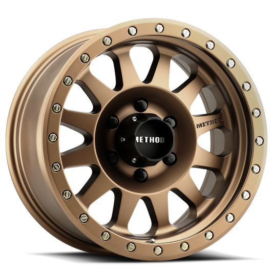 Aluminum Wheels 17x8.5 Double Standard MR304 Bolt Pattern 6 On 139.7 Offset 0 Lip Size 2.6 Method Bronze BRZ Method