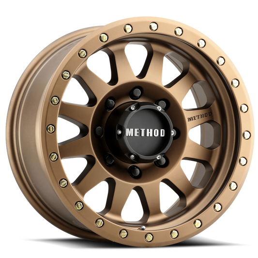 Aluminum Wheels 17x8.5 Double Standard MR304 Bolt Pattern 8 On 165.1 Offset 0 Lip Size 2.6 Method Bronze BRZ Method