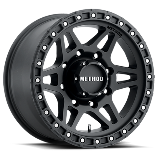 Aluminum Wheels 18x9 MR312 Bolt Pattern 8 On 180 Offset 18 Lip Size 0.91 Matte Black MB Method