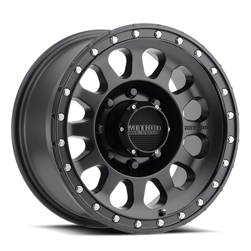 Aluminum Wheels 18x9 MR315 Bolt Pattern 8 On 180 Offset 18 Lip Size 1.65 Matte Black MB Method