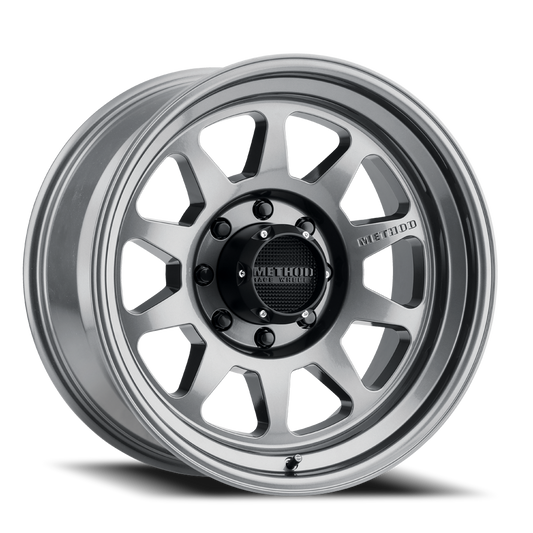 Aluminum Wheels 20x10 MR316 Bolt Pattern 8 On 165.1 Offset -18 Lip Size 3.03 Gloss Titanium TT Method