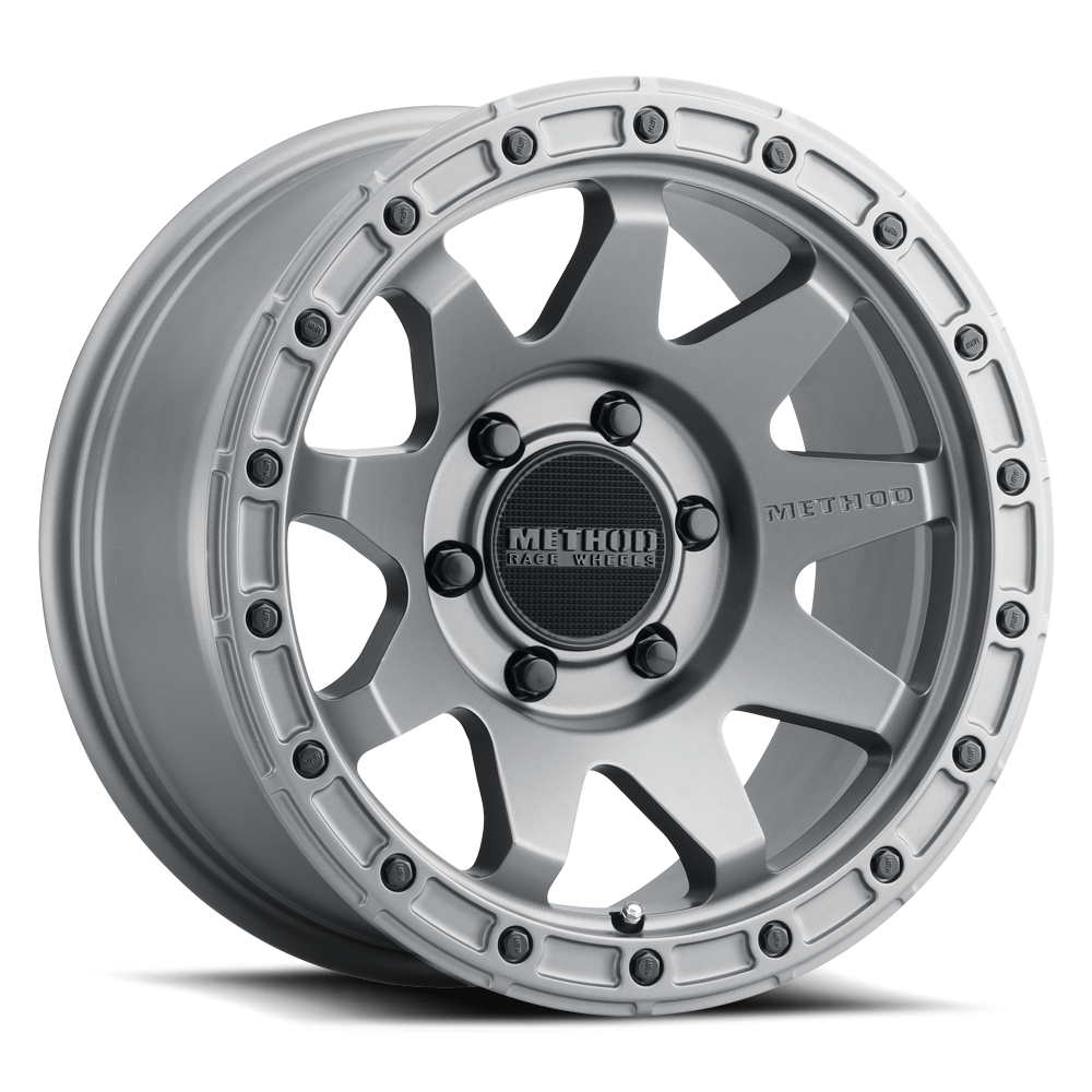 Aluminum Wheels 20x9 MR317 Bolt Pattern 6 On 139.7 Offset 0 Lip Size 0.83 Matte Titanium GY Method