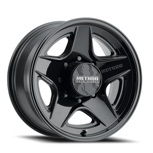 Aluminum Wheels 20x9 MR319 Bolt Pattern 8 On 170 Offset 18 Lip Size 1.06 Gloss Black GB Method