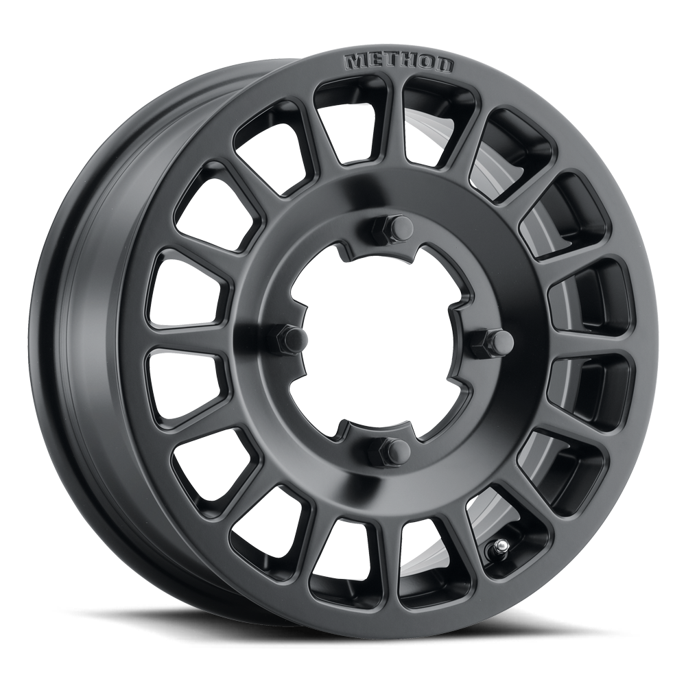 Aluminum Wheels 15x6 MR407 Bead Grip UTV Bolt Pattern 5 On 114.3 Offset 51 Lip Size 0 Matte Black MB Method