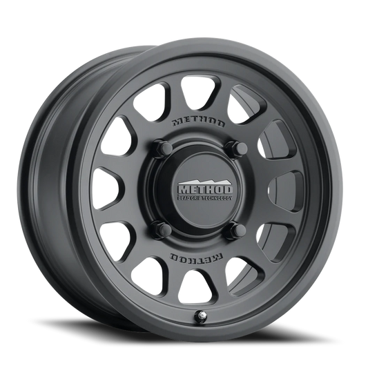 Aluminum Wheels 15x7 MR414 Bead Grip UTV Bolt Pattern 4 On 156 Offset 13 Lip Size 1.18 Matte Black MB Method