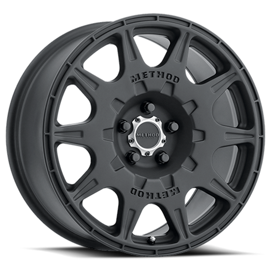 Aluminum Wheels 17x8 Rally MR502 Bolt Pattern 5 On 108 Offset 38 Lip Size 0 Matte Black MB Method