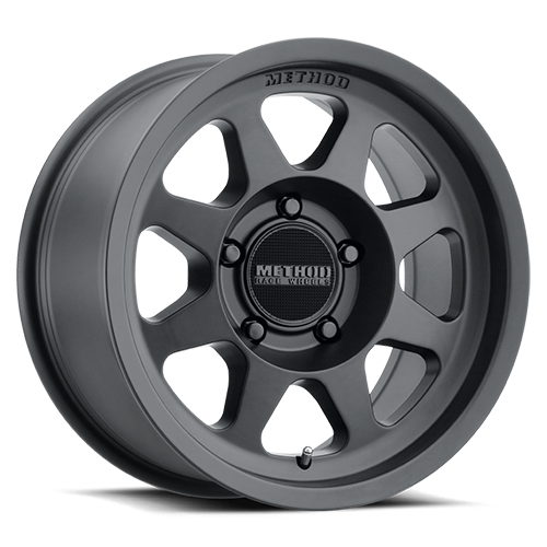 Aluminum Wheels 17x7.5 Bead Grip MR701 Bolt Pattern 5 On 160 Offset 50 Lip Size 0.98 Matte Black MB Method