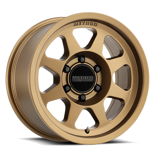 Aluminum Wheels 17x8.5 Bead Grip MR701 Bolt Pattern 6 On 139.7 Offset 0 Lip Size 1.81 Method Bronze BRZ Method