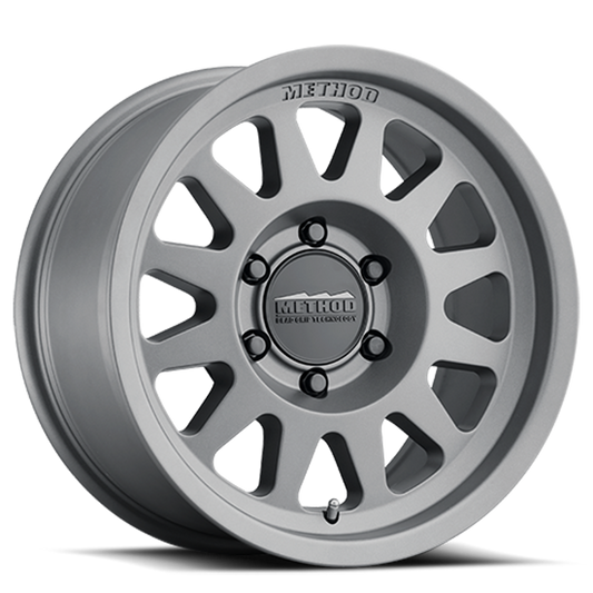 Aluminum Wheels 17x8.5 Bead Grip MR703 Bolt Pattern 5 On 150 Offset 35 Lip Size 0.79 Gloss Titanium SL Method