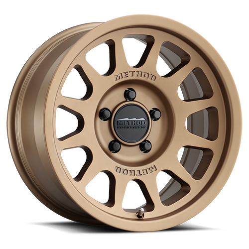Aluminum Wheels 17x8.5 Bead Grip MR703 Bolt Pattern 5 On 150 Offset 35 Lip Size 0.79 Method Bronze BRZ Method