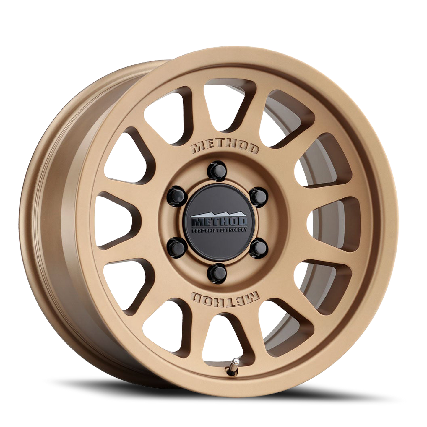 Aluminum Wheels 17x9 Bead Grip MR703 Bolt Pattern 6 On 139.7 Offset -12 Lip Size 1.18 Method Bronze BRZ Method