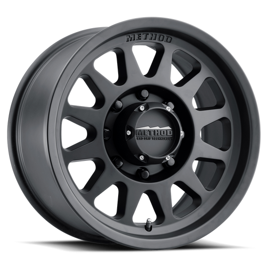 Aluminum Wheels 17x9 Bead Grip MR704 Bolt Pattern 8 On 165.1 Offset 18 Lip Size 1.77 Matte Black MB Method