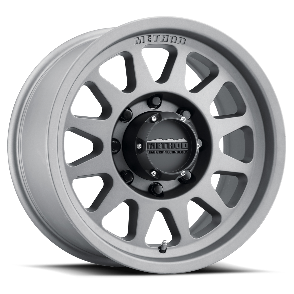 Aluminum Wheels 17x9 Bead Grip MR704 Bolt Pattern 8 On 170 Offset 18 Lip Size 1.77 Titanium SL Method