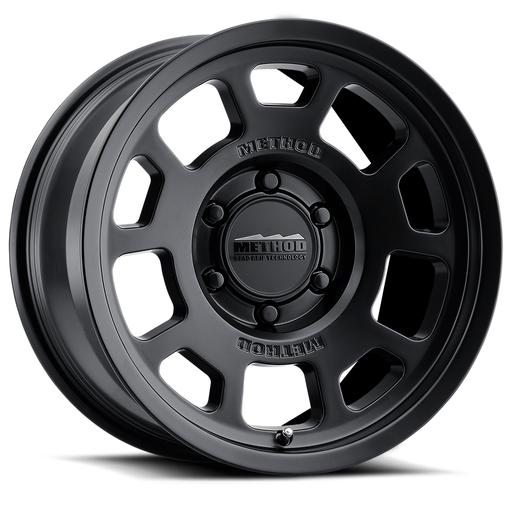 Aluminum Wheels 17x8.5 Bead Grip MR705 Bolt Pattern 5 On 150 Offset 35 Lip Size 1.22 Matte Black MB Method