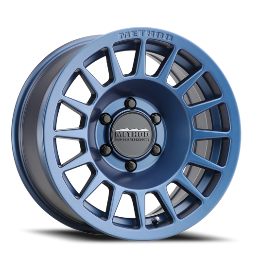 Aluminum Wheels 17x8.5 Bead Grip MR707 Bolt Pattern 6 On 139.7 Offset 0 Lip Size 0 Bahia Blue BL Method