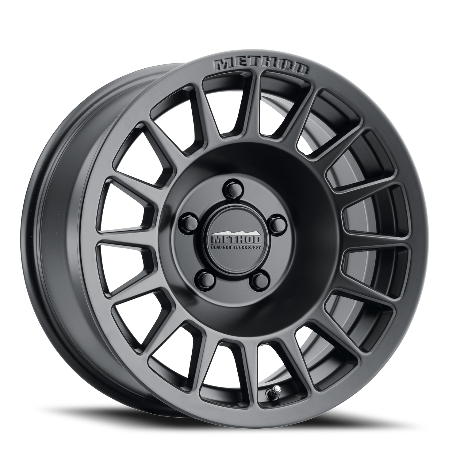 Aluminum Wheels 18x8.5 Bead Grip MR707 Bolt Pattern 5 On 114.3 Offset 38 Lip Size 0 Matte Black MB Method