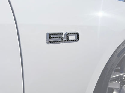 5.0 Emblem Inserts Fits 2024-2027 Ford Mustang