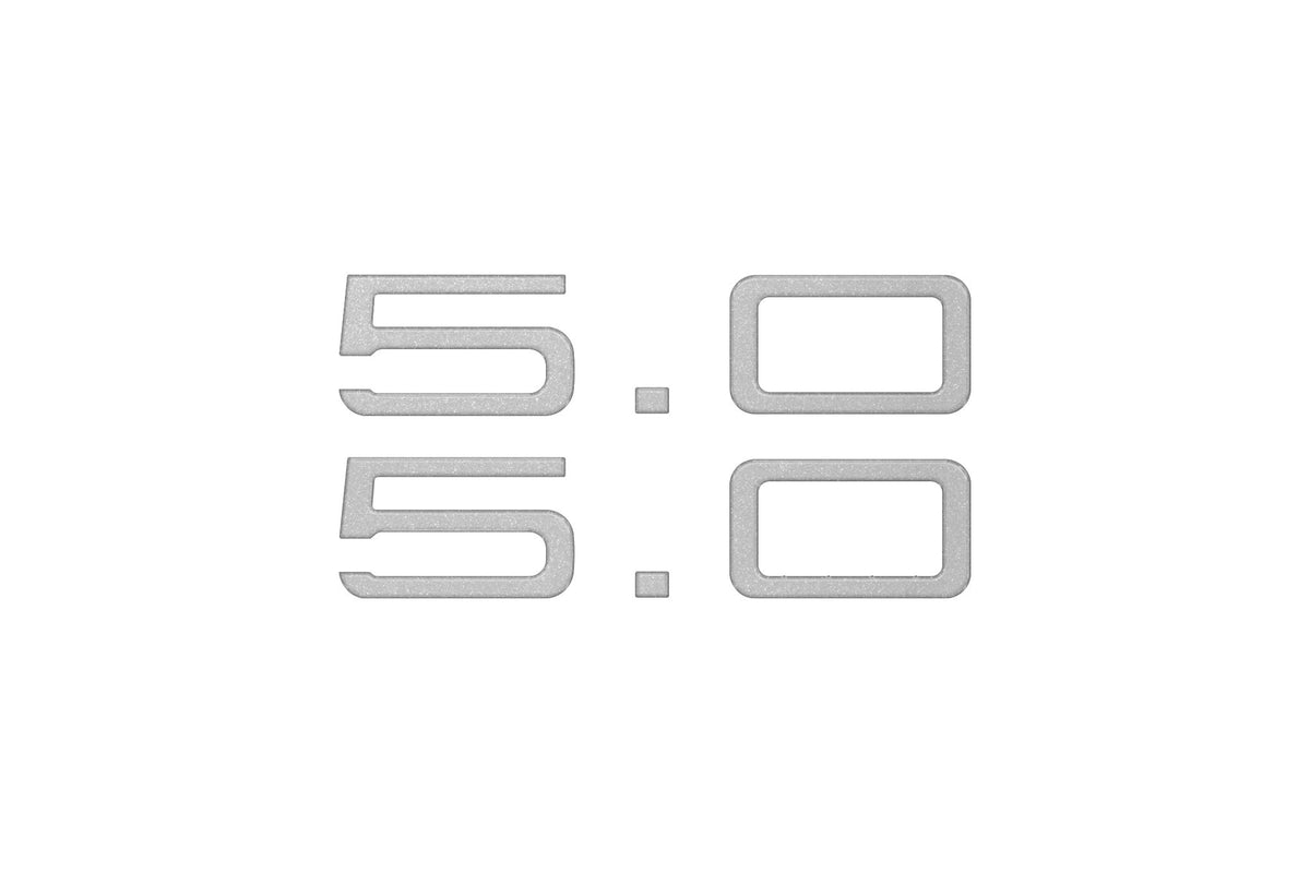 5.0 Emblem Inserts Fits 2024-2027 Ford Mustang
