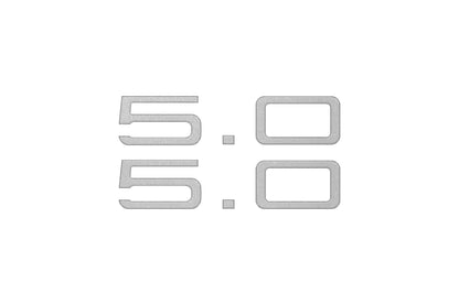 5.0 Emblem Inserts Fits 2024-2027 Ford Mustang