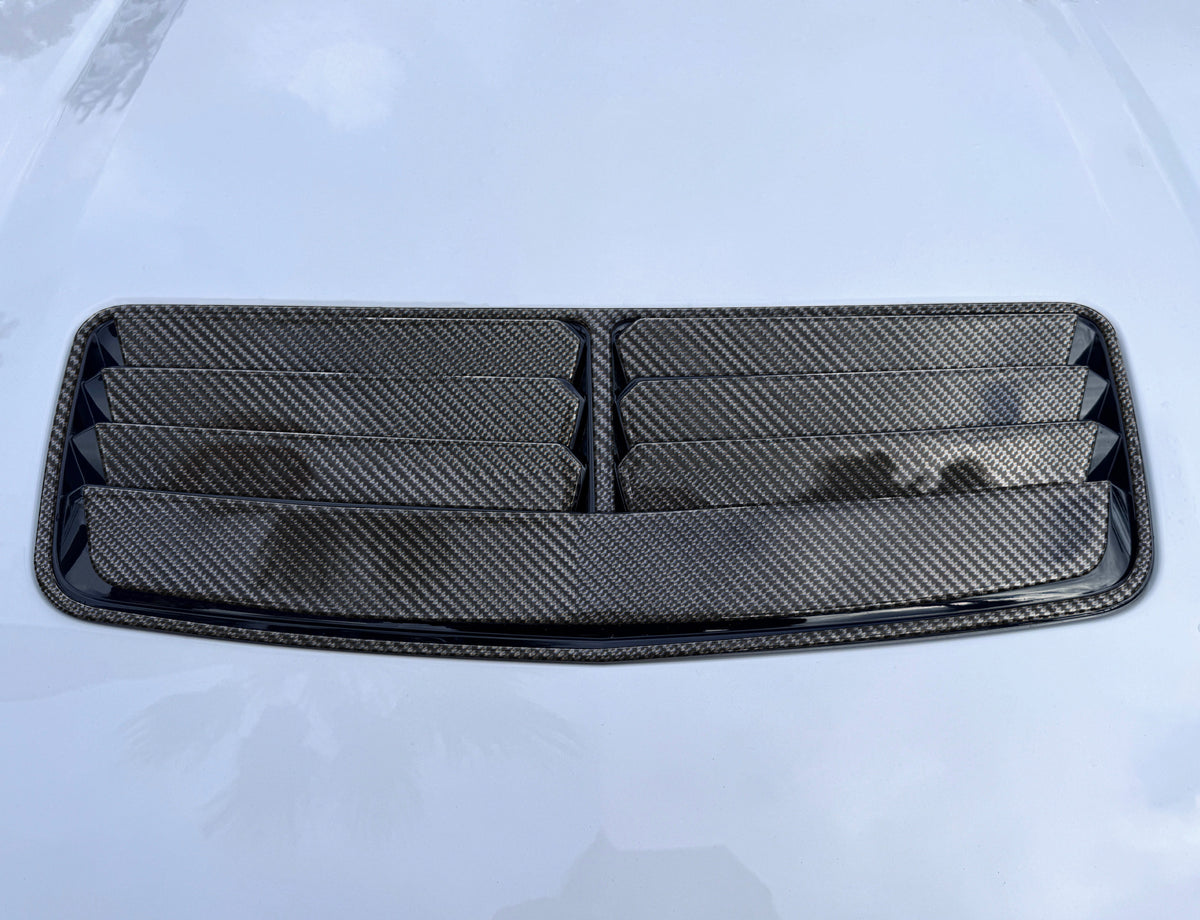 Hood Vent Accent Trim Fits 2024-2027 Ford Mustang