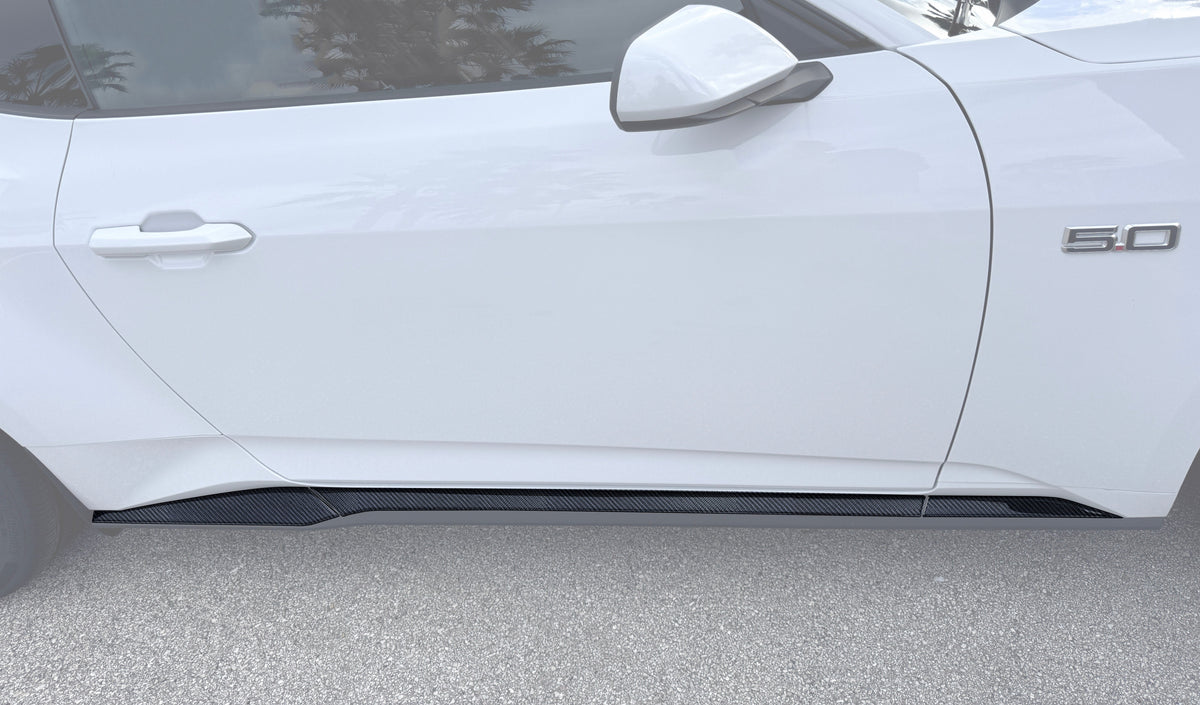 Side Skirt Accent Trim Fits 2024-2027 Ford Mustang