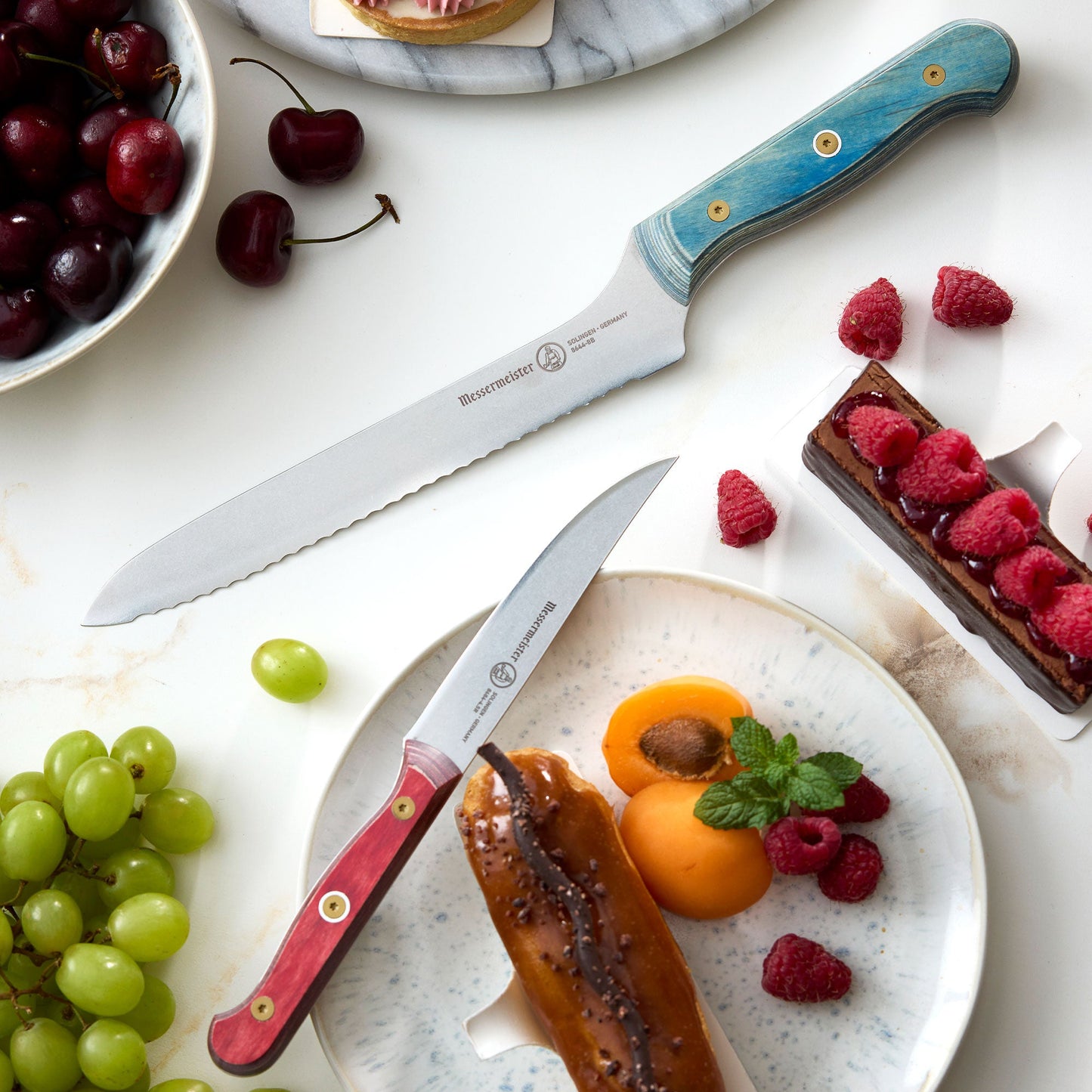 Custom Red 4 Piece Steak Knife Set