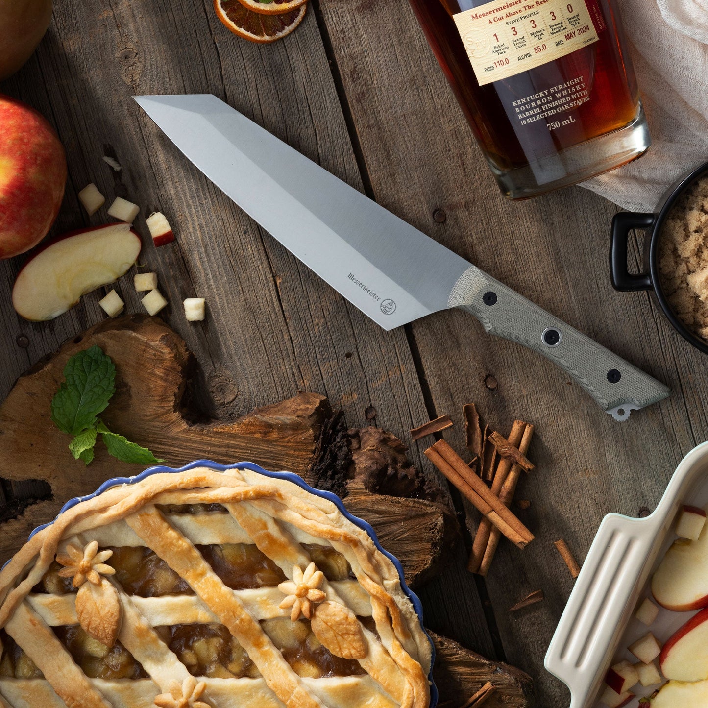 Overland Chef Leather Knife Roll Set - 6 Piece