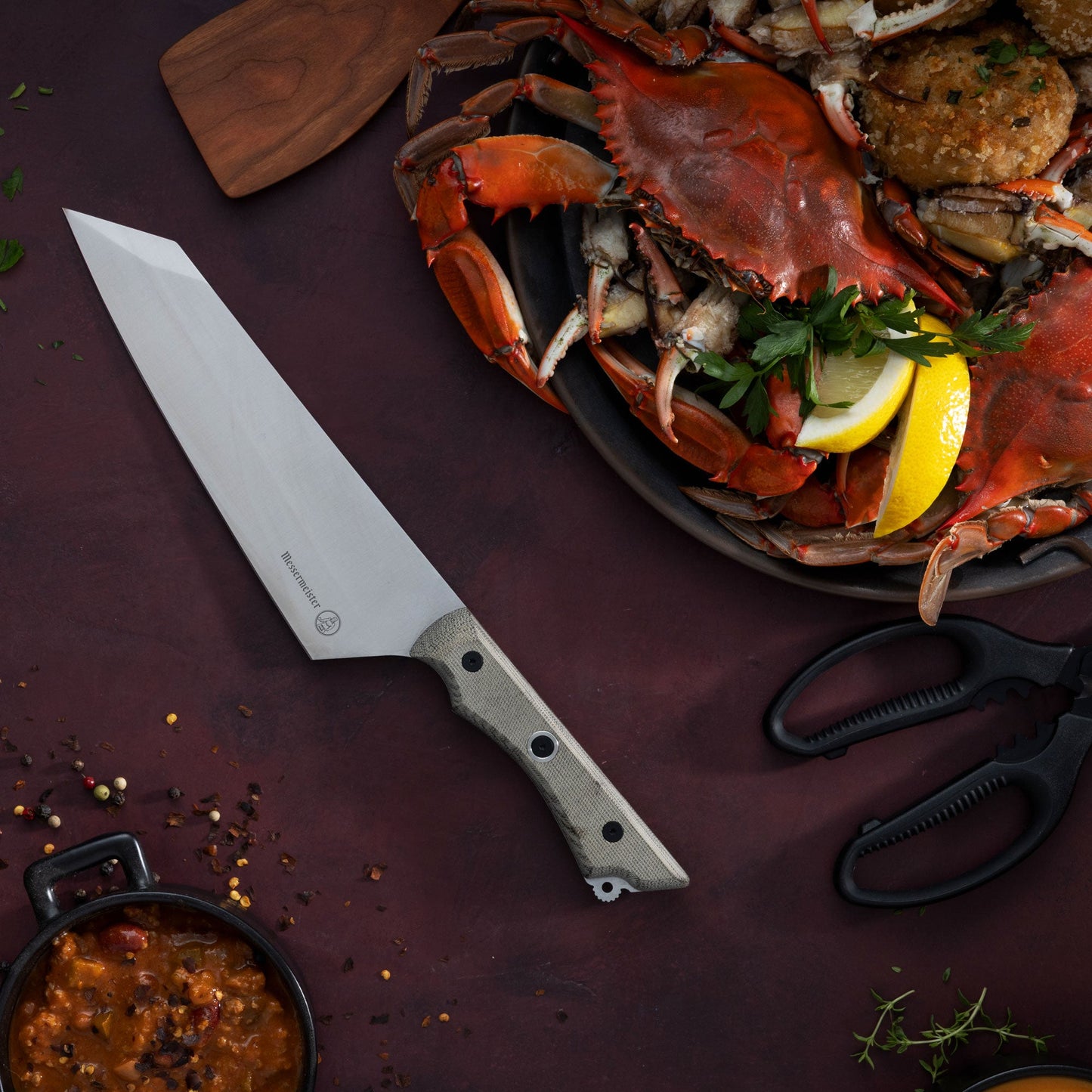 Overland Chef Leather Knife Roll Set - 6 Piece